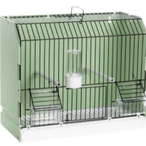 2GR Green Exposition Cage with 3 Doors and Black Grid Art. 315/FN3Y