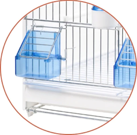 2GR Breeding Cage 58 Galvanizeg Grid with Plastic Sides Art. 326Z - Image 2